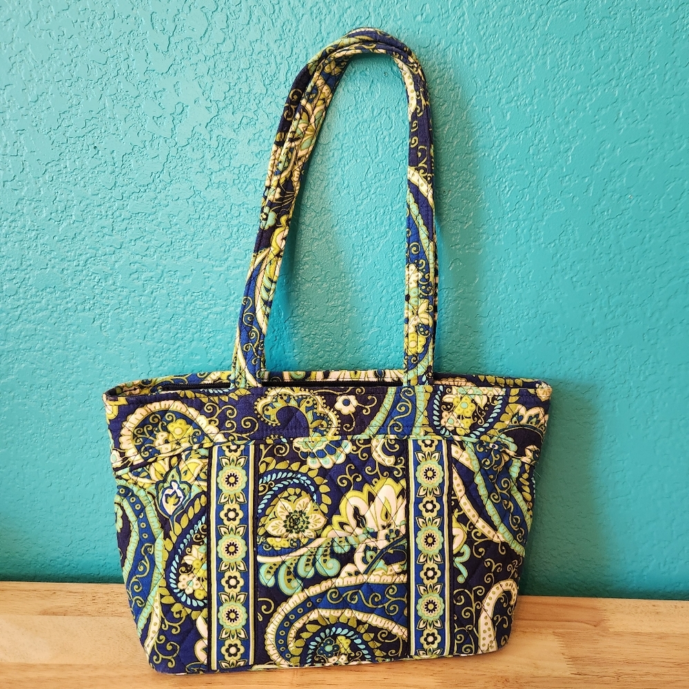 Vera Bradley Rhythm & Blues Retired Floral Paisley Mandy Bag